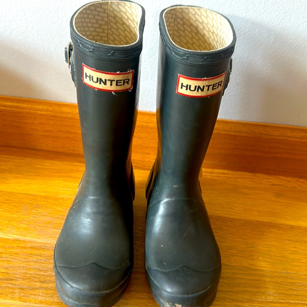 Green hunter boots